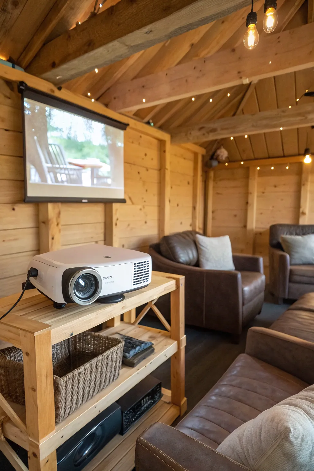 Transform your hobby shed into the ultimate film screening room with a touch of craftsmanship.