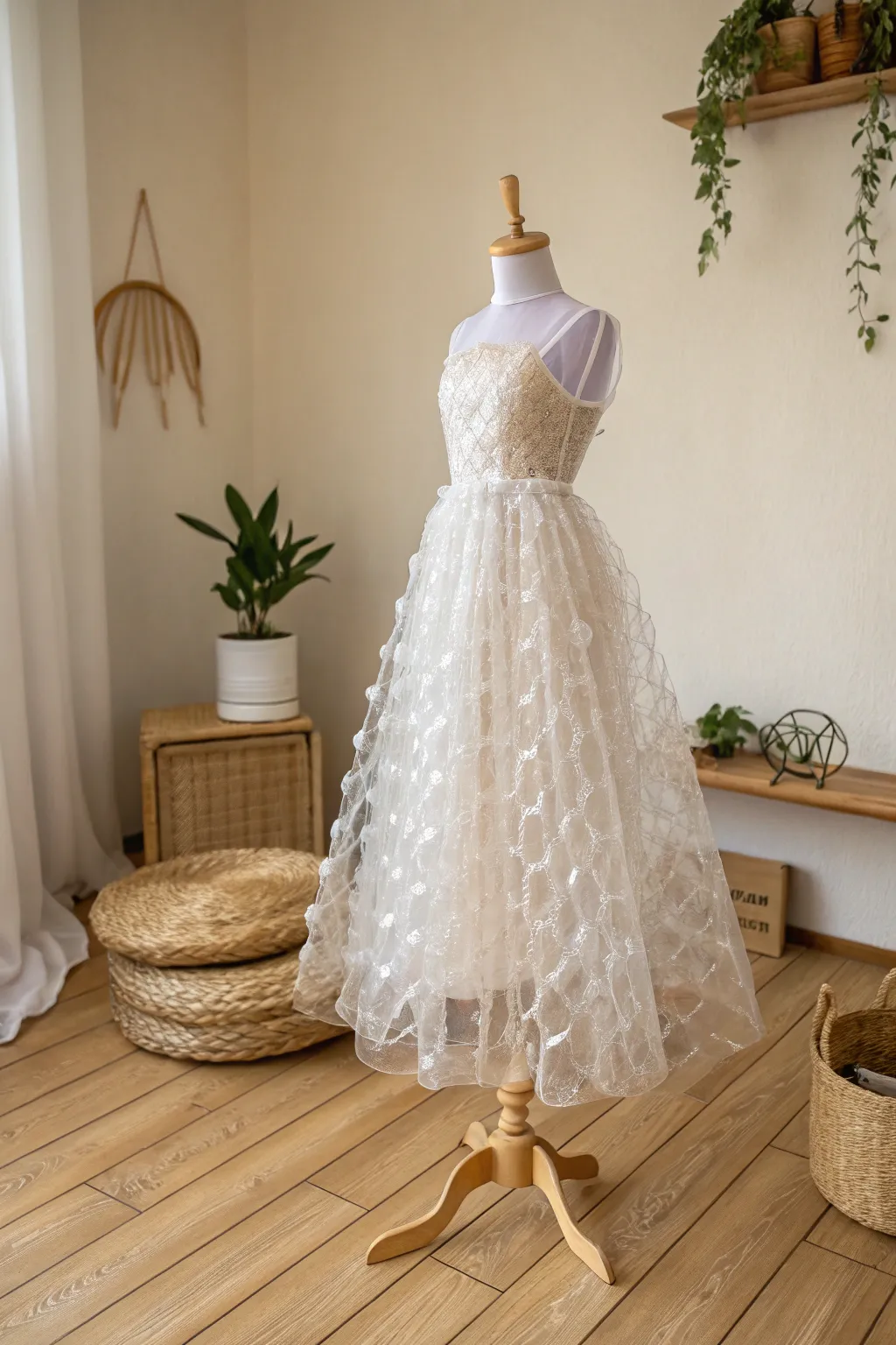 Pop into elegance with a bubble wrap princess dress that turns heads and sparks joy! 🎈👑 #DIYFashion #ScandiBoho