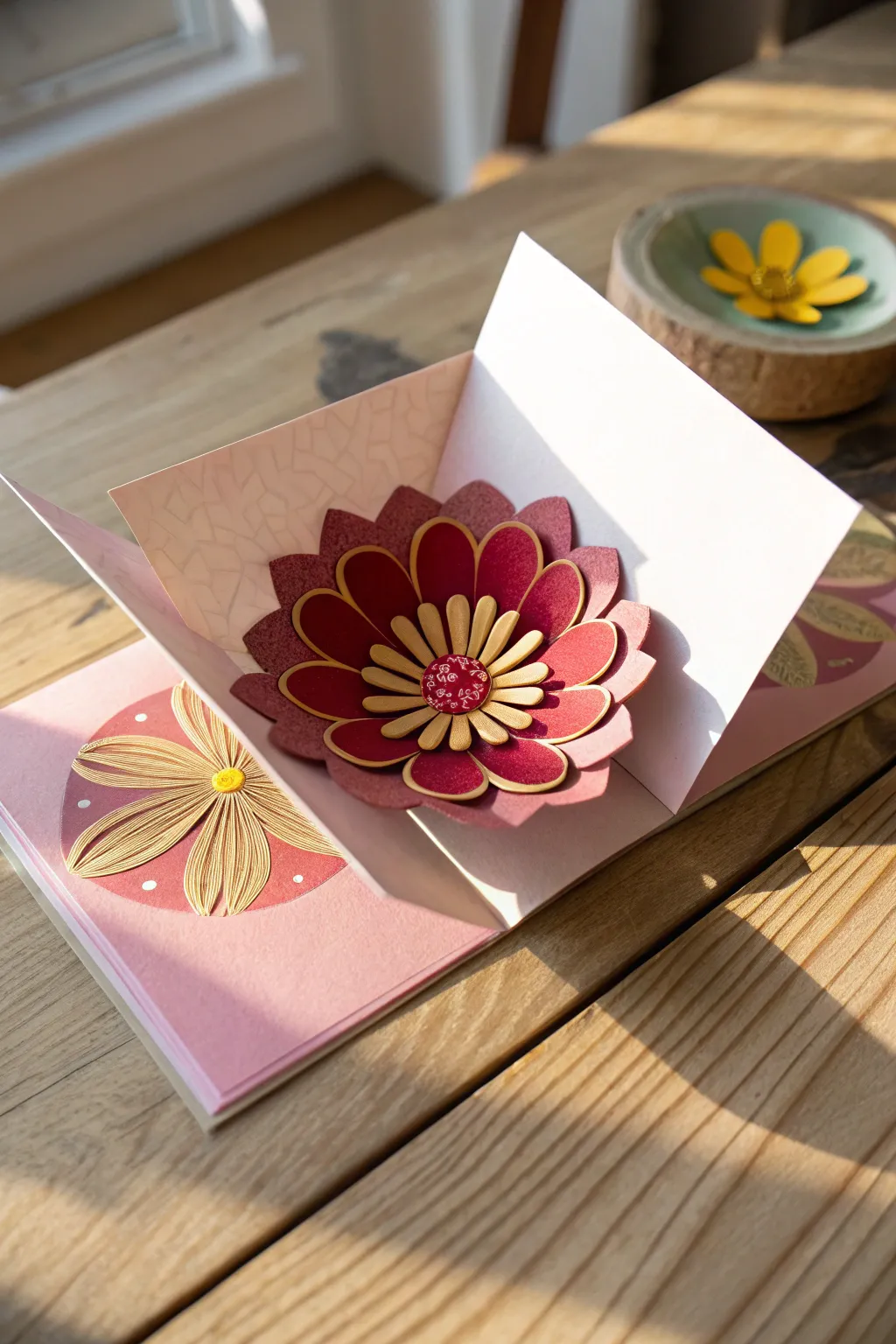 Delight in the art of simplicity with this enchanting pop-up birthday card, a joyful creation for little hands and big hearts.