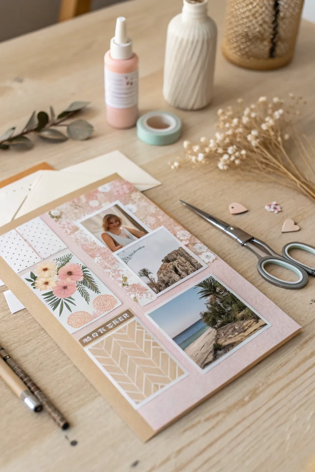 Unleash your creativity with quirky collages that add a personal touch to homemade cards.
