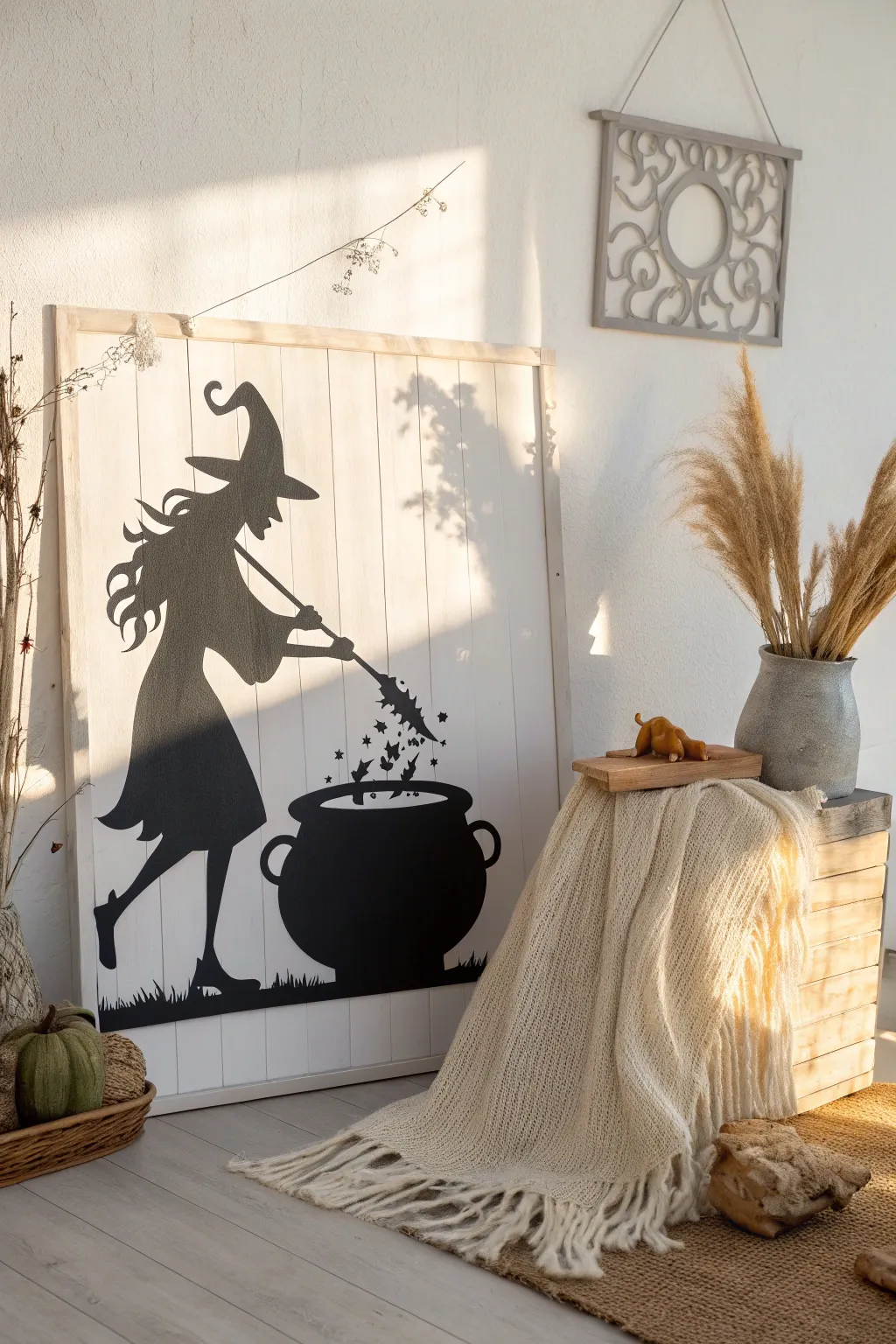 Enchant your outdoor space with spellbinding shadow art this Halloween!