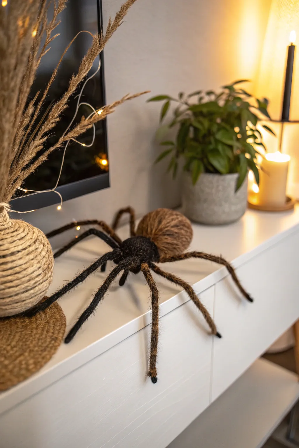 Nature-inspired creepy crawlers: Elevate your haunted house with handcrafted, lifelike spiders!