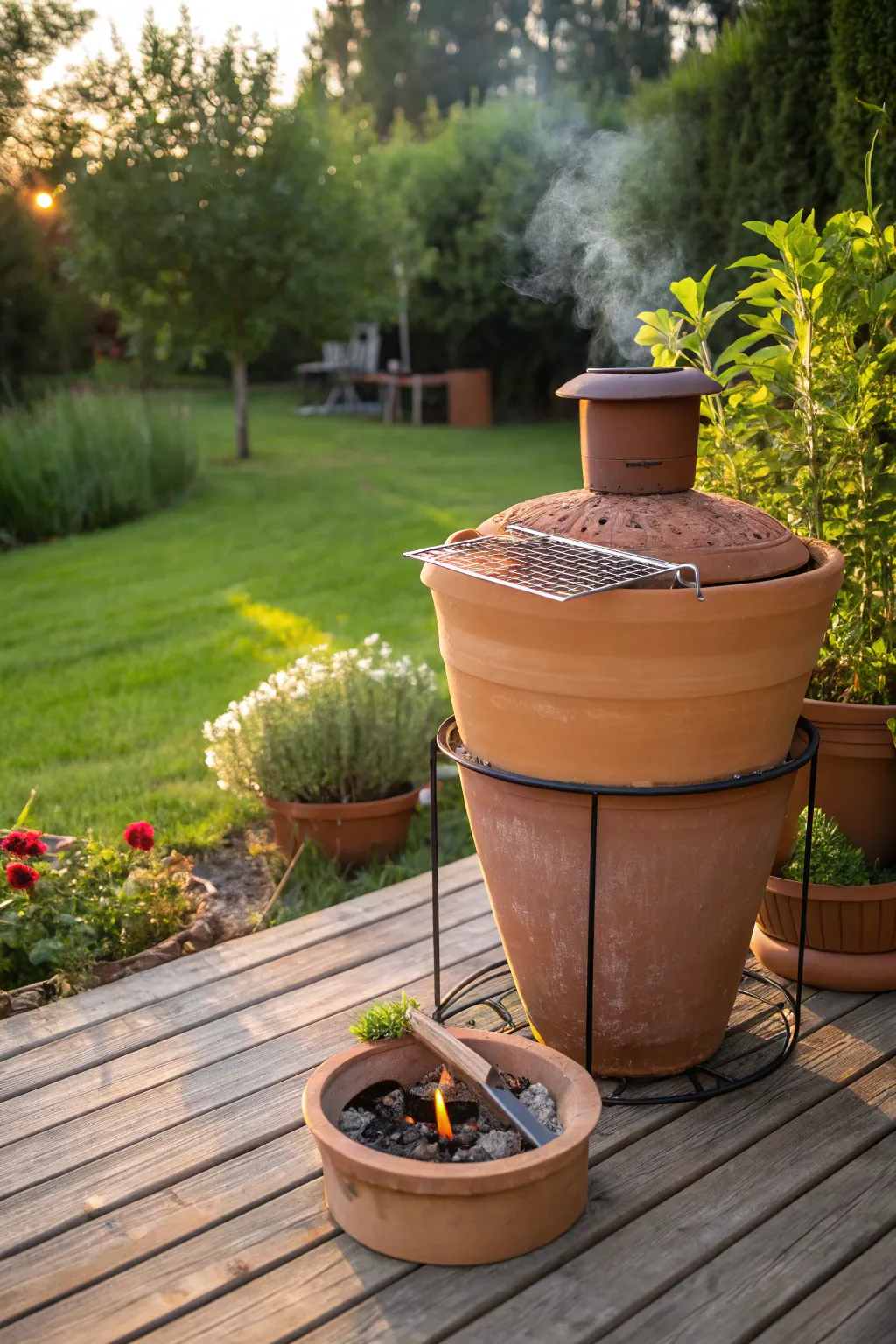 Elevate your garden with a discreet and stylish flower pot smoker, perfect for the craftsmanship connoisseur.