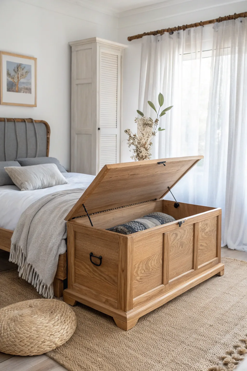 Elevate your guest room with a touch of elegance and extra storage—perfect for thoughtful hospitality.