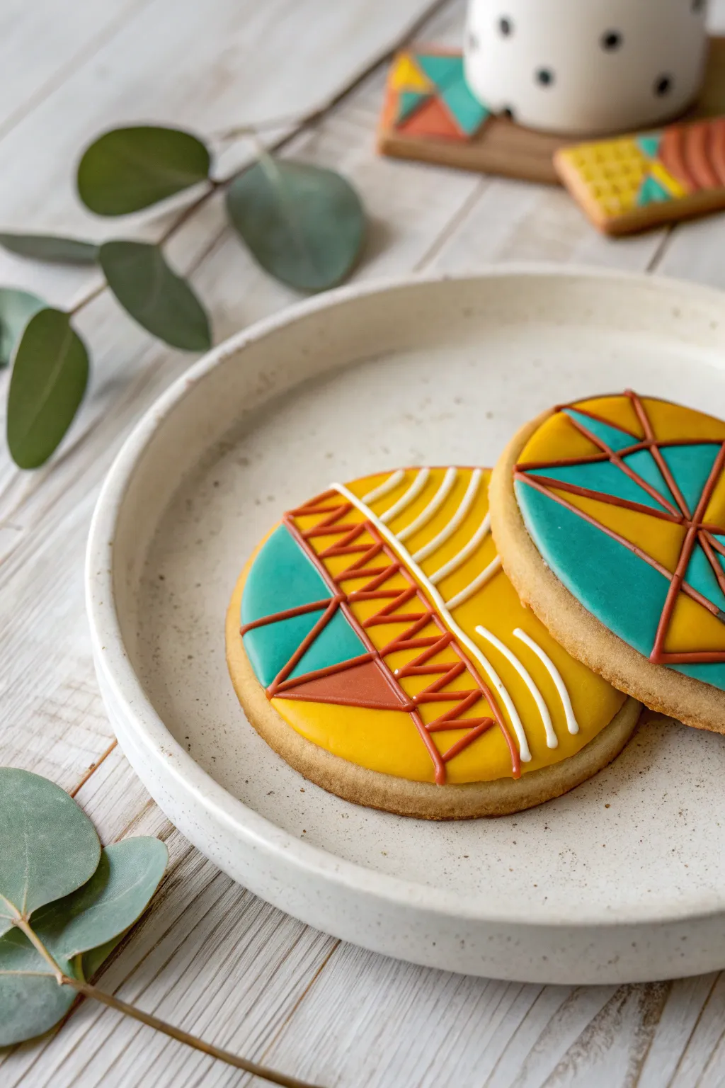 Indulge in a sweet throwback with these retro-inspired cookie designs—where nostalgia meets modern minimalism.