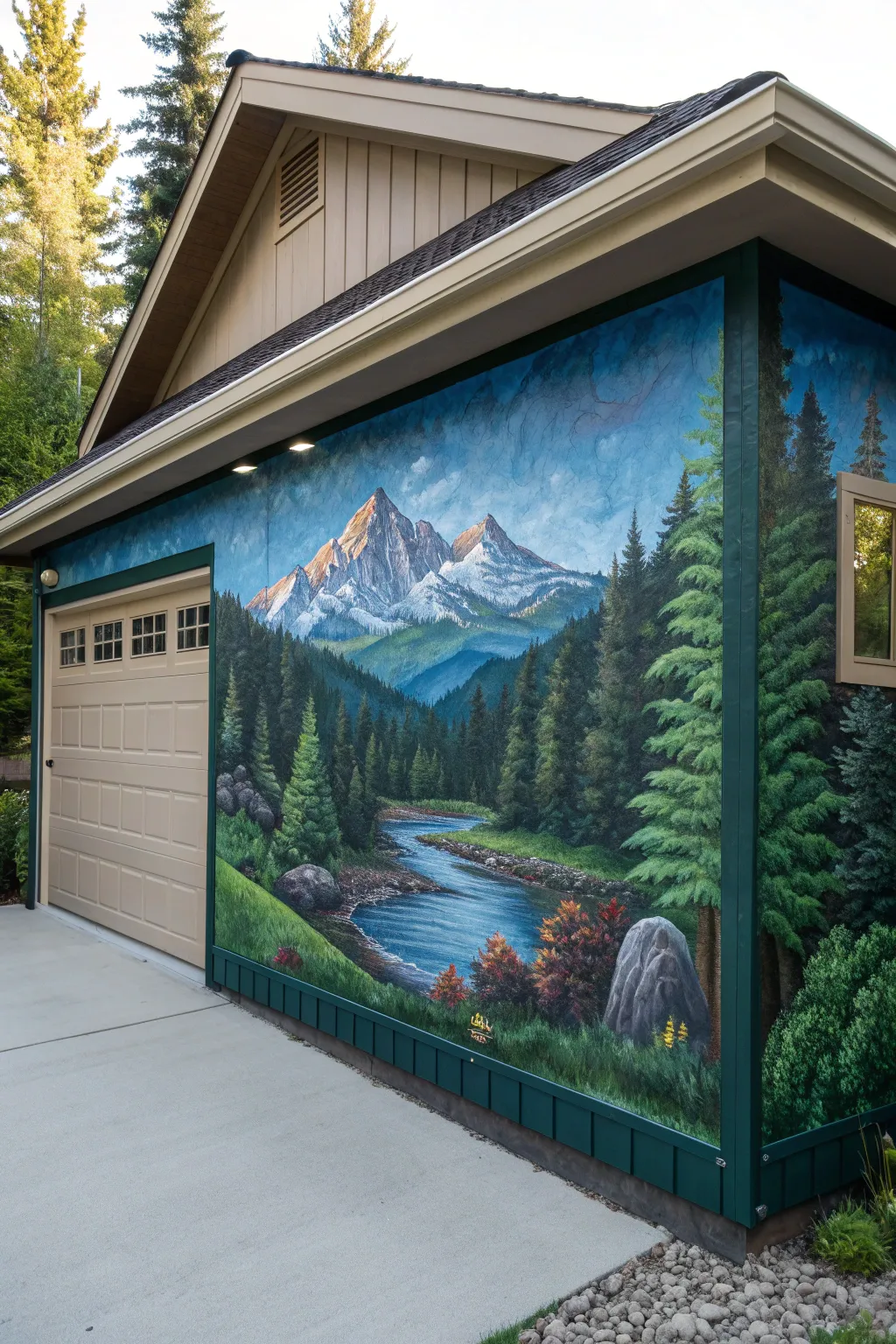 Transform your carport with a bespoke mural that captures the beauty of nature and showcases exceptional craftsmanship.