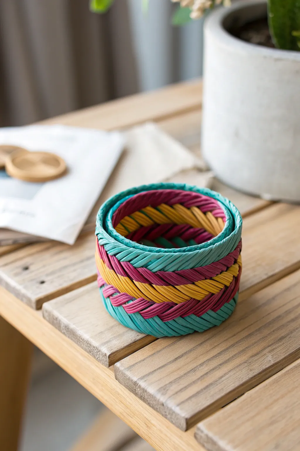Transform your table setting with these vibrant, upcycled magazine napkin rings – where eco-friendly meets elegance.