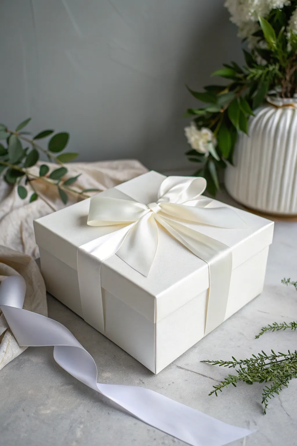Embrace the beauty of simplicity with this stunning minimalist gift wrap idea.