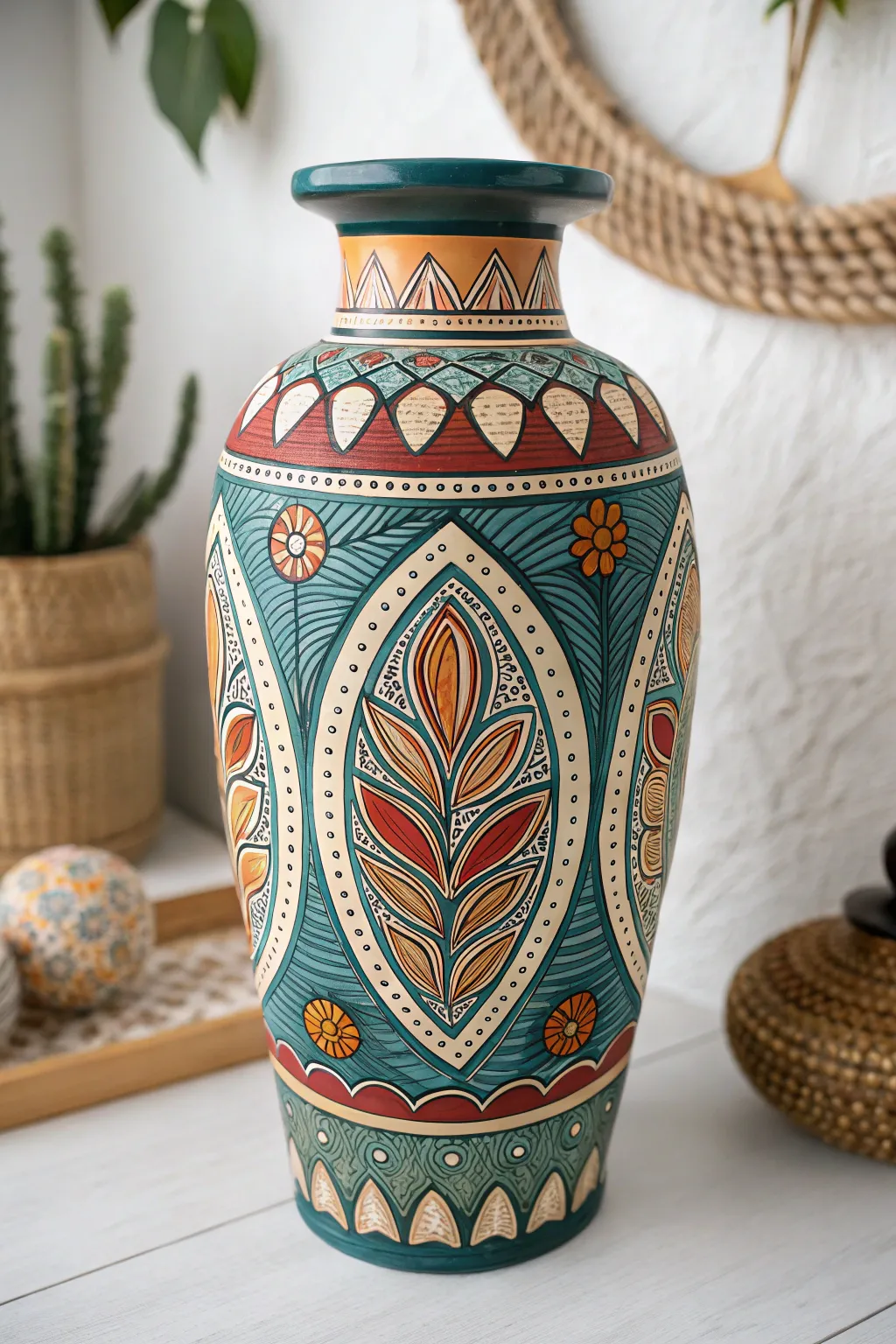 Embrace the art of layering with boho-inspired patterns for a touch of Scandinavian elegance.