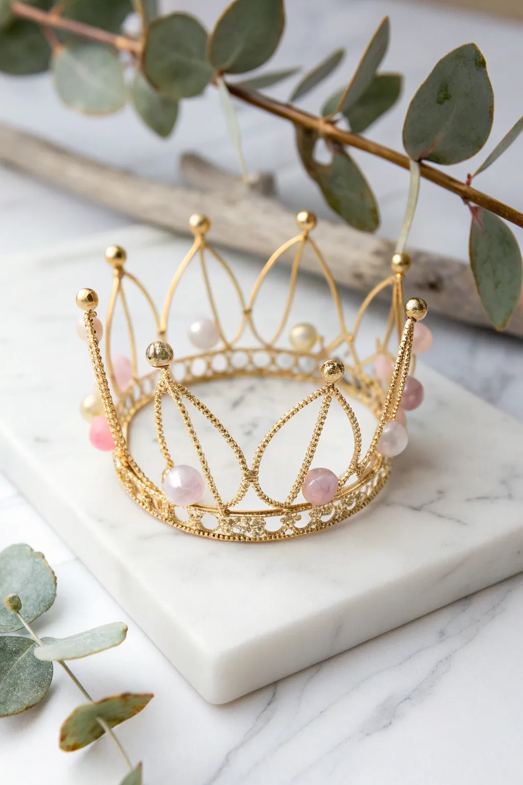 Celebrate the preciousness of love with a handcrafted beaded crown, a simple yet stunning tribute to timeless beauty.