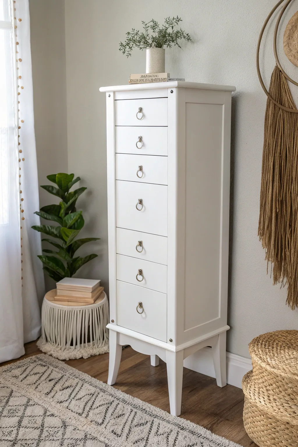 Transform your jewelry armoire into a minimalist masterpiece that radiates modern elegance and simplicity. #MinimalistMakeover