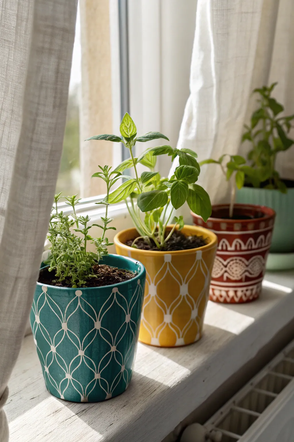Transform your windowsill into a vibrant Scandinavian-Boho herb garden with upcycled K-cups!
