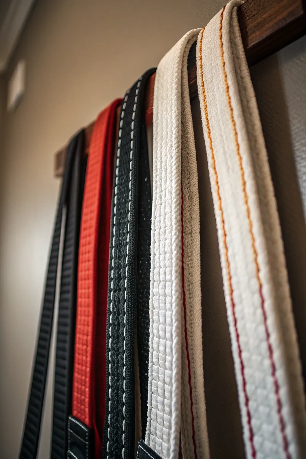 Elevate your space with a handcrafted karate belt display that celebrates both achievement and artistry.