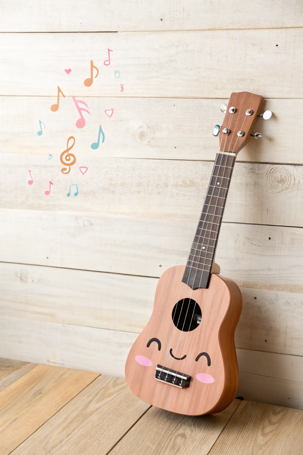 Strum into sweetness with this adorable kawaii guitar, infusing your space with melodic joy and minimalist charm.