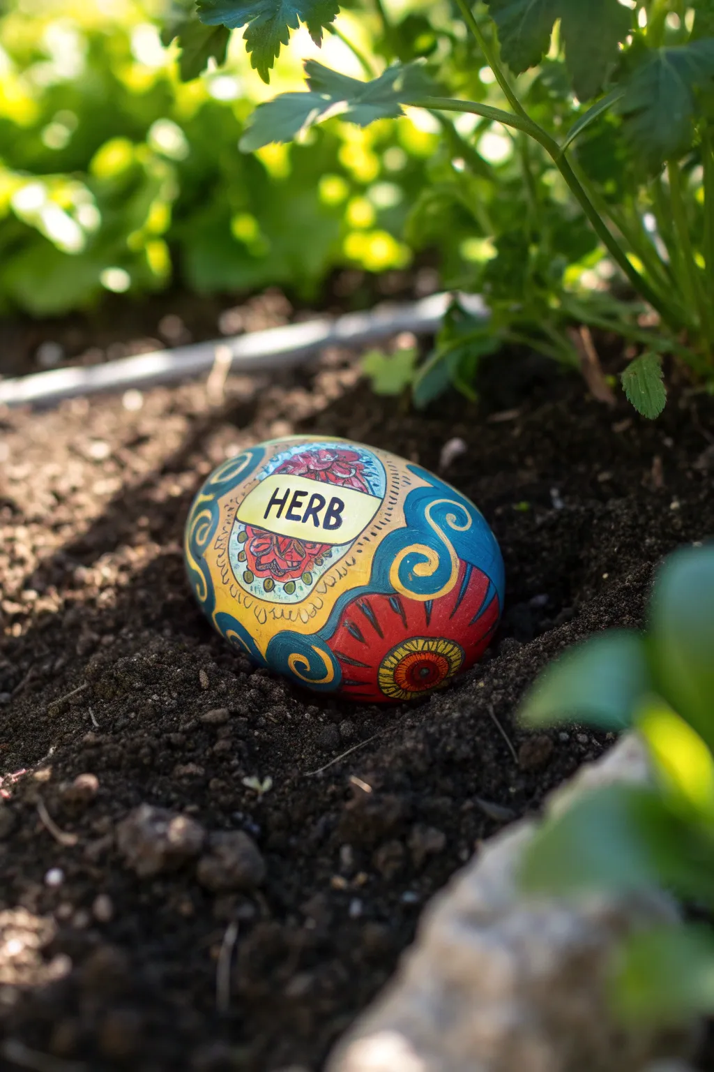 Add a splash of color to your garden with handcrafted rock markers—where creativity meets nature!