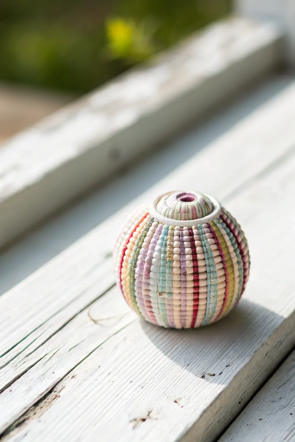 Transforming old magazines into vibrant treasures—eco-friendly paper bead elegance.