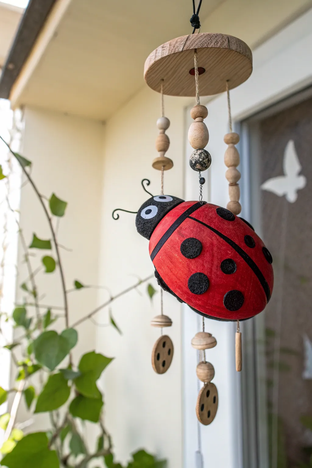 Let your creativity soar with these whimsical swirling ladybugs, perfect for adding a touch of playful elegance to any space.
