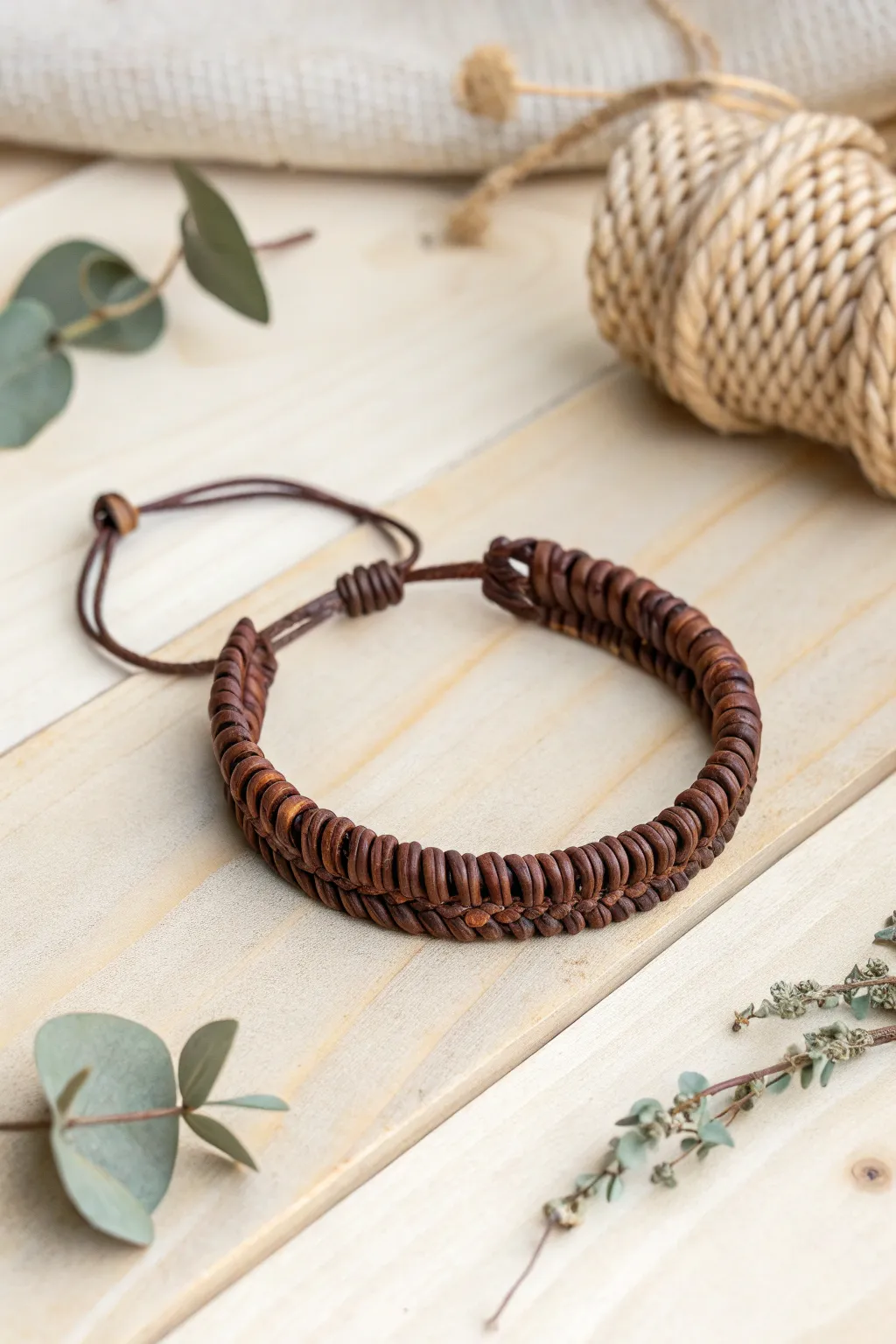 Elevate your style with the natural beauty of snake knot leather jewelry.