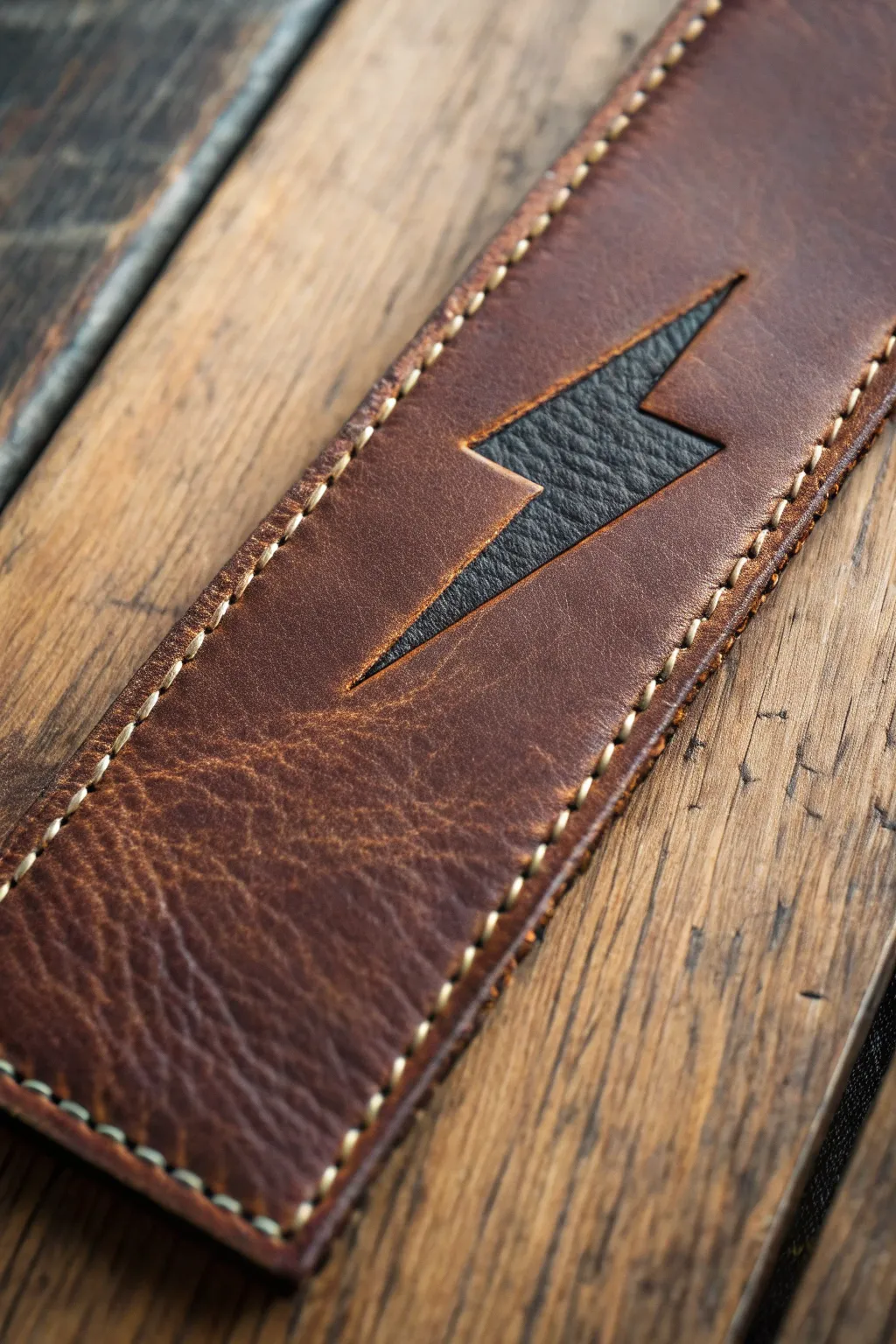 A touch of magic in every detail: Craftsmanship meets pop culture with this lightning bolt leather bookmark.