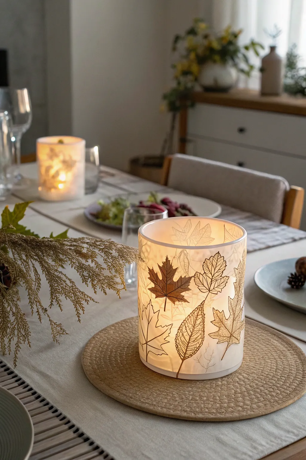 Illuminate your table with the seasonal charm of lithophane candle holders.