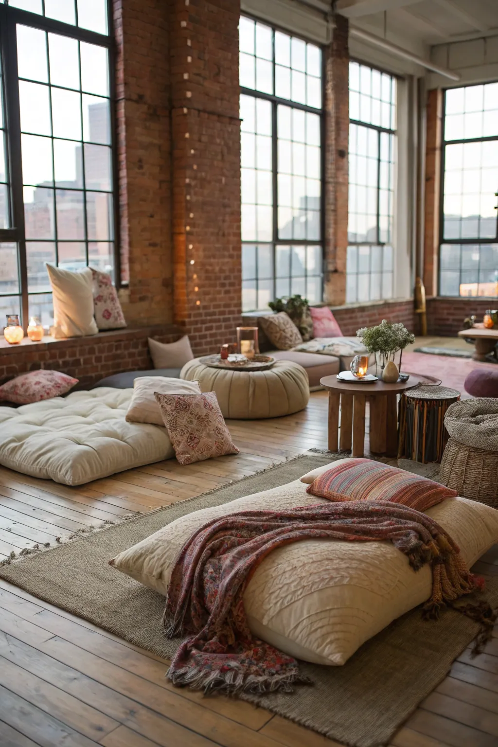 Soft furnishings add warmth and coziness.