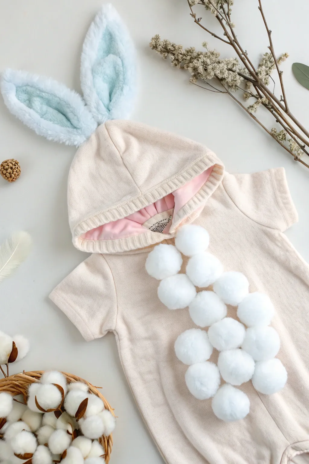 Embrace the whimsical charm of a Dust Bunny costume with effortless style and a touch of boho flair.