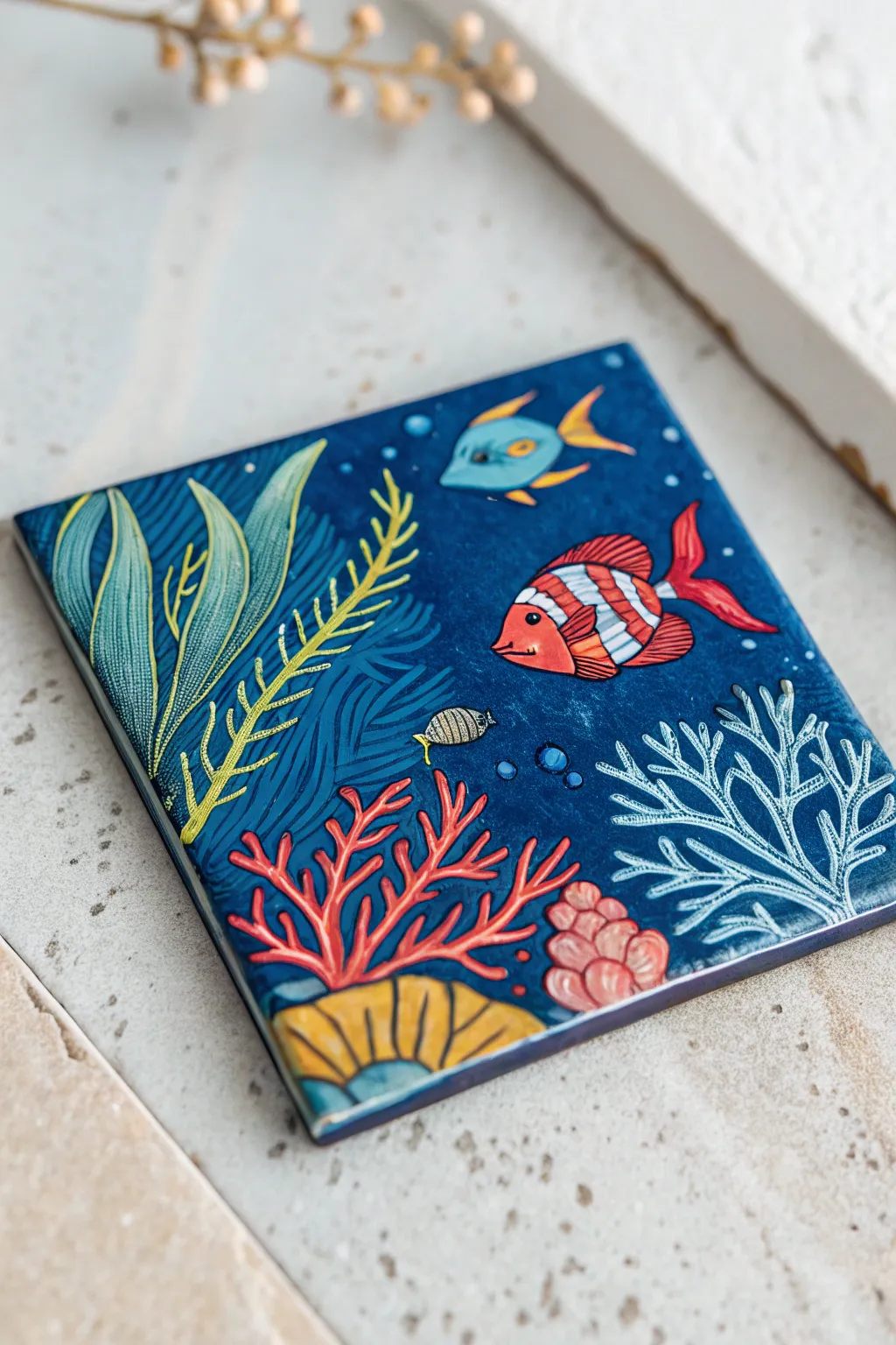 Dive into creativity: Bring the wonders of the ocean to playtime with this beautiful magnetic tile.