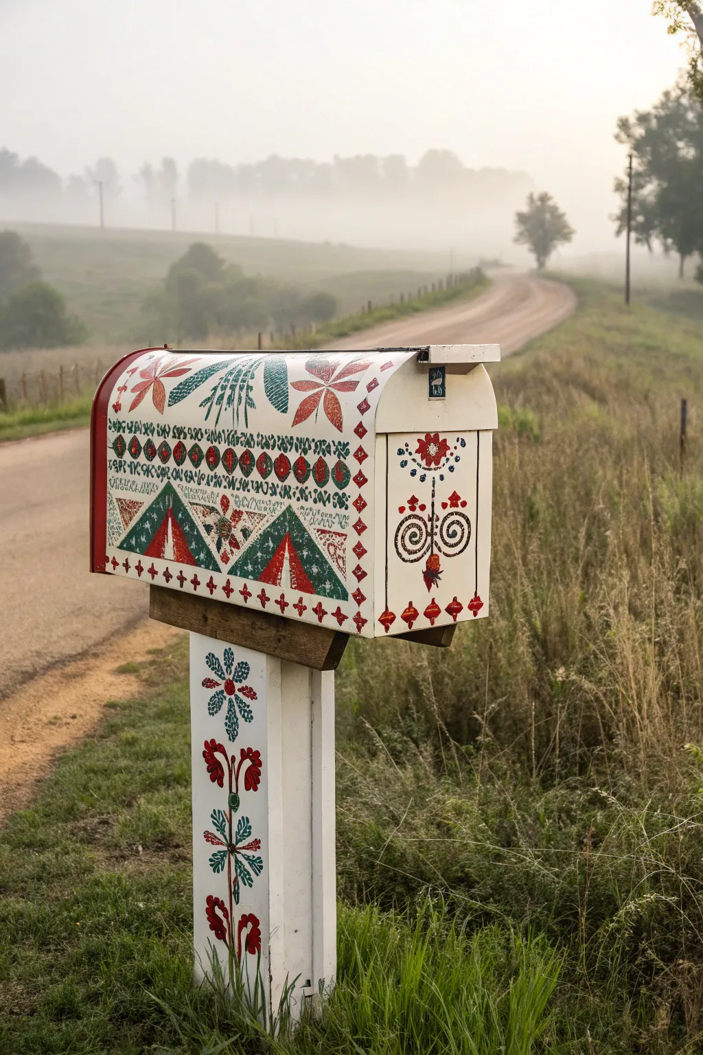Infuse your mailbox with vibrant cultural patterns that tell a story of heritage and craftsmanship.