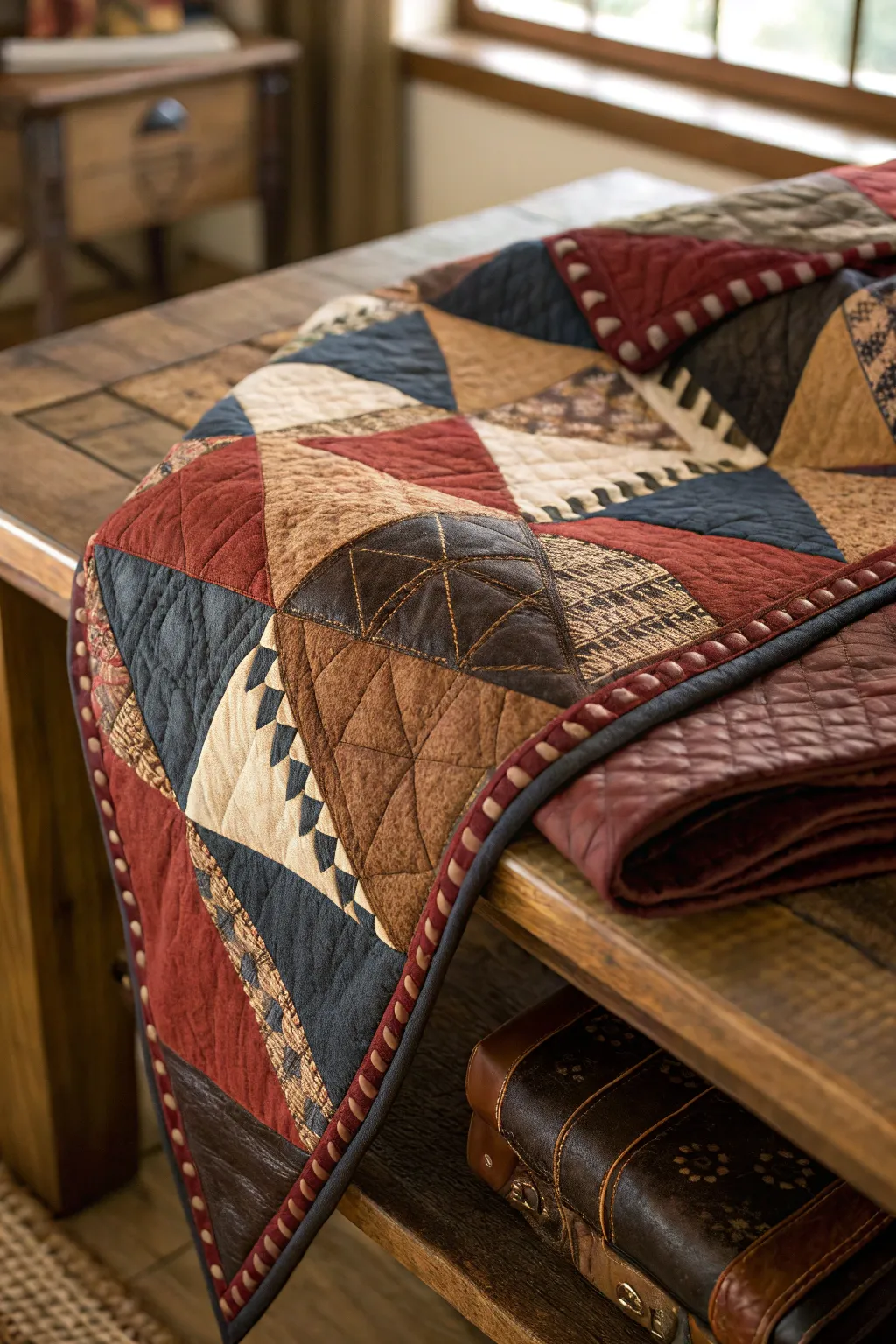 Craftsmanship in every stitch: Discover the art of masculine quilt designs that tell a story.