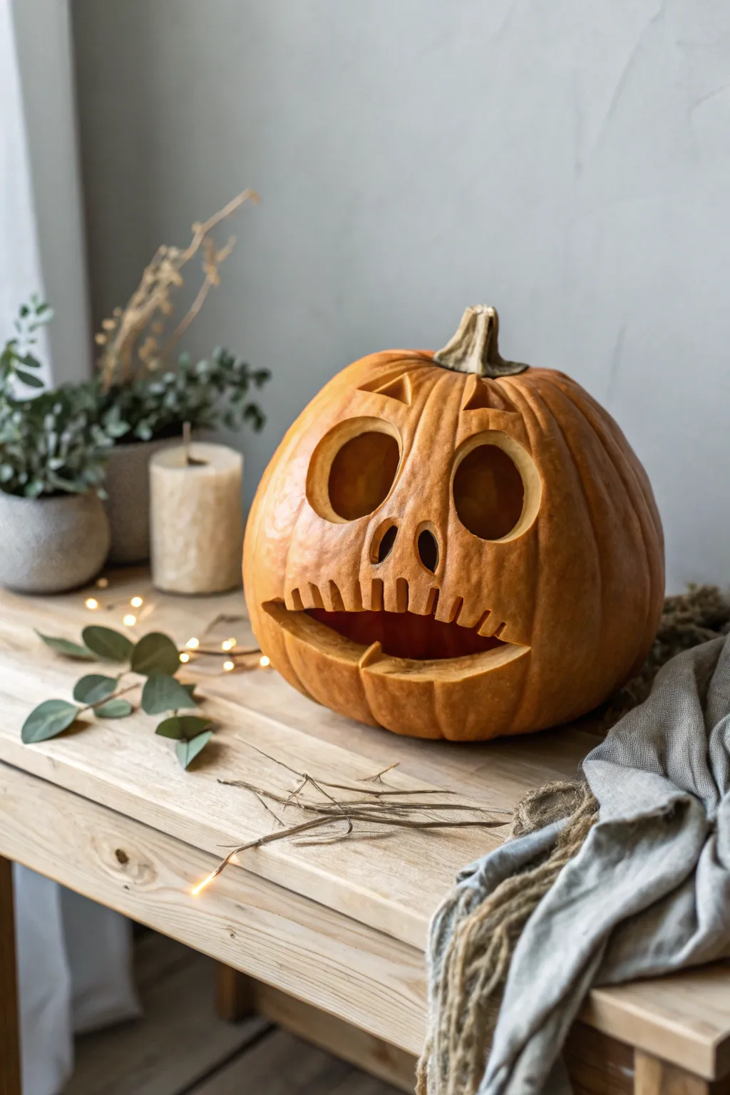 When your pumpkin perfectly captures the art of subtle expression. 🎃✨