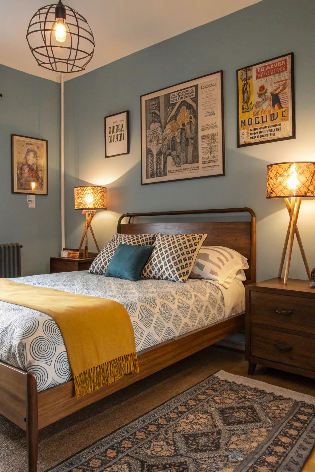 An eclectic mix of styles adds a unique character to your room.
