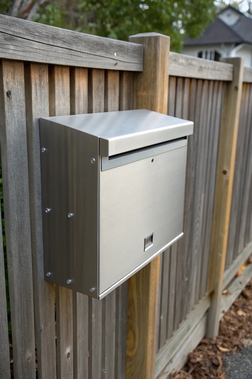 A stunning illusion: the art of the floating mailbox.