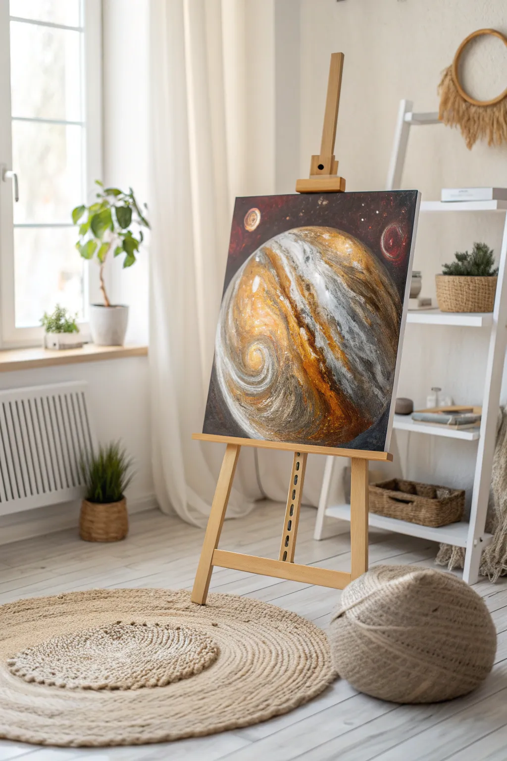 Explore the cosmos with a touch of elegance—bring celestial beauty into your space with metallic art.