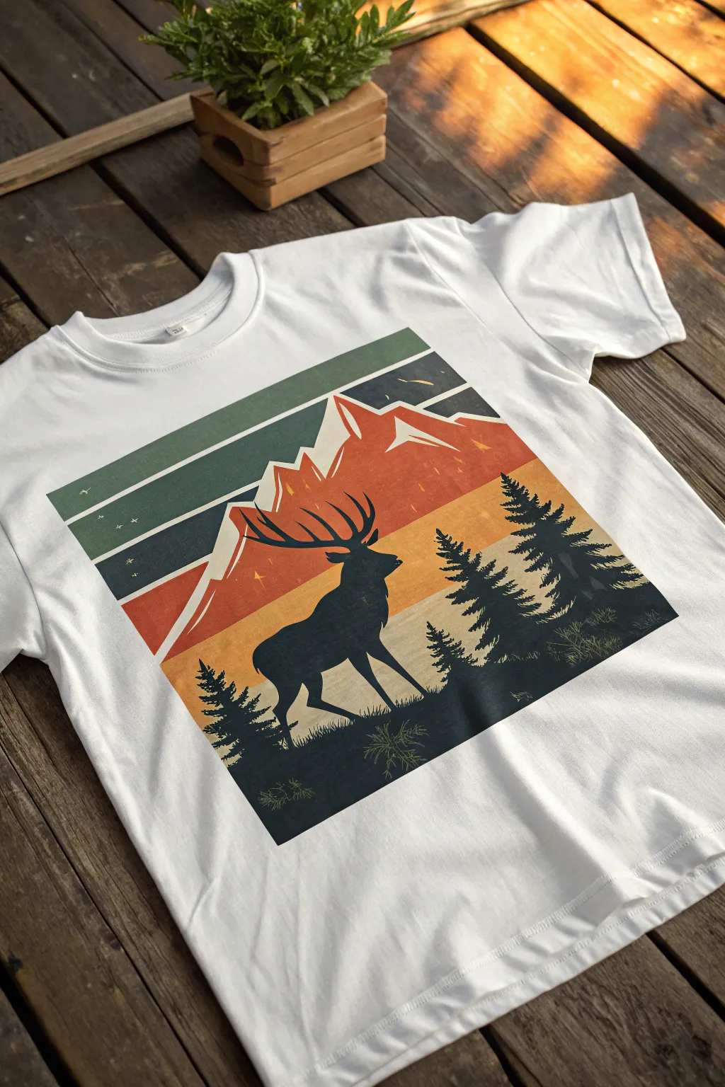 Embrace the wild with this nature-inspired middle school shirt design, where minimalist elegance meets bold bohemian vibes.
