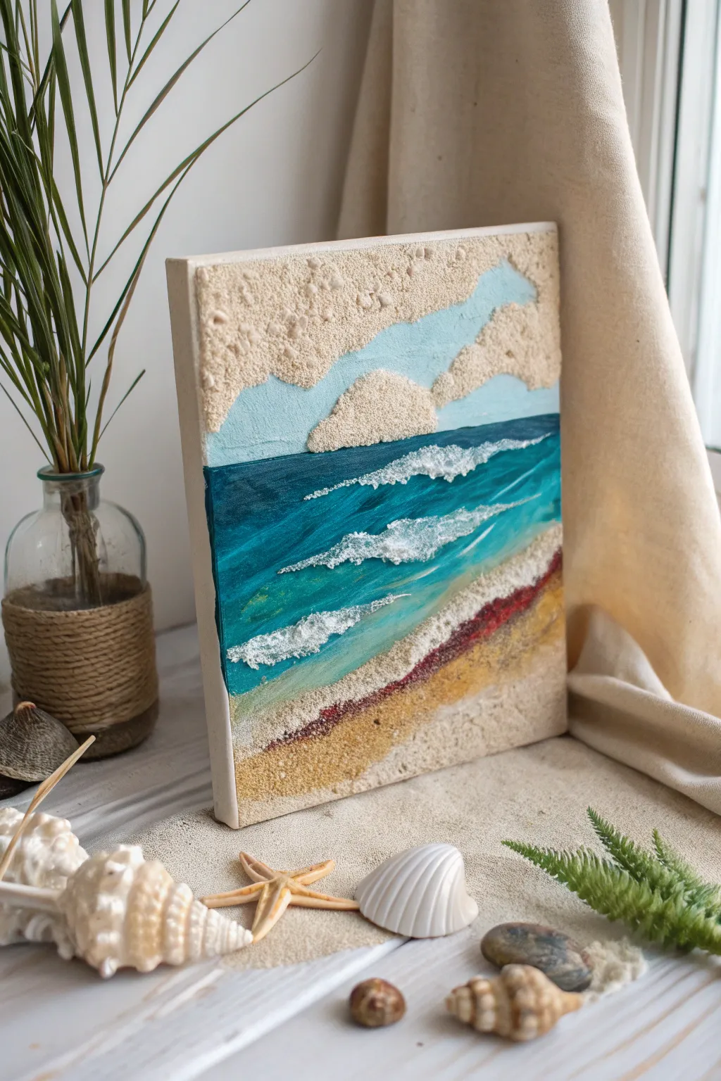 Escape to the serene beauty of textured landscapes, where craftsmanship meets coastal charm.