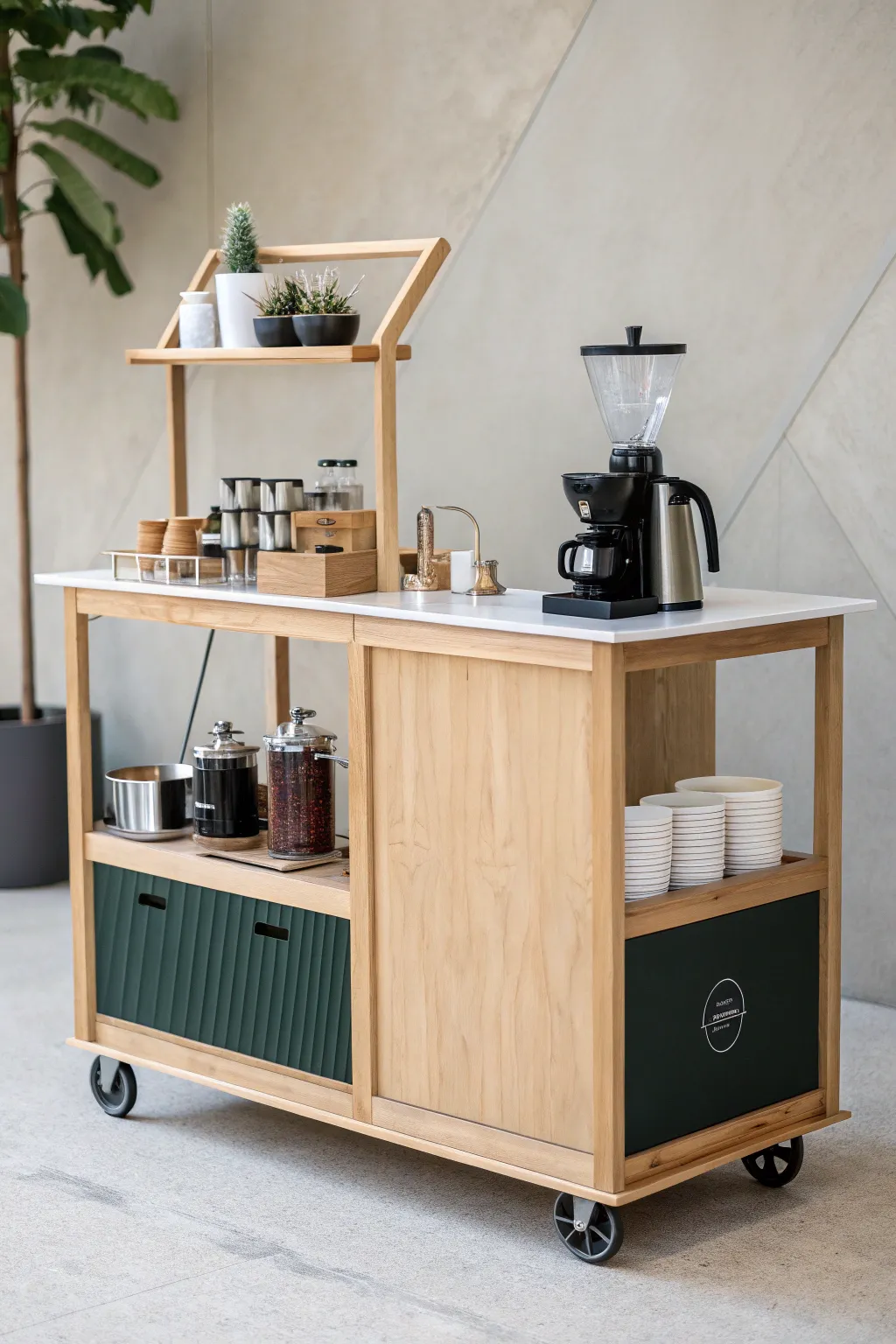 Discover the art of coffee brewing with our interactive brew bar, where simplicity meets bold creativity. ☕️✨ #ScandinavianDesign #CoffeeLovers