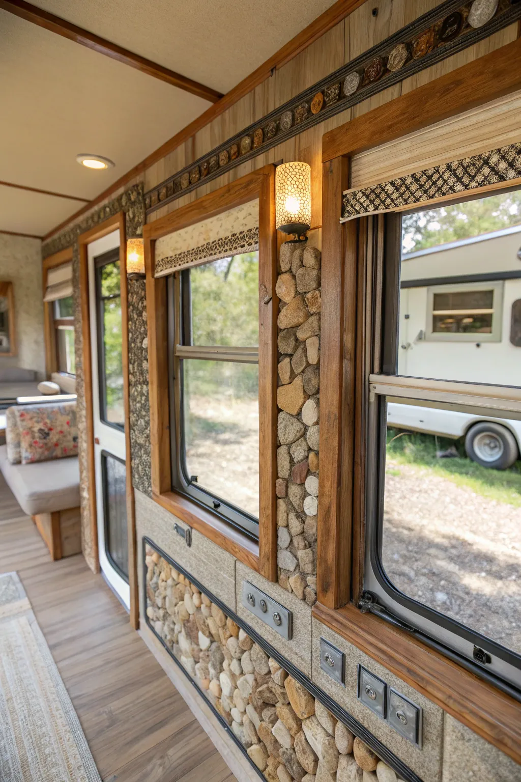 An eclectic mix of materials gives your windows a unique personality.
