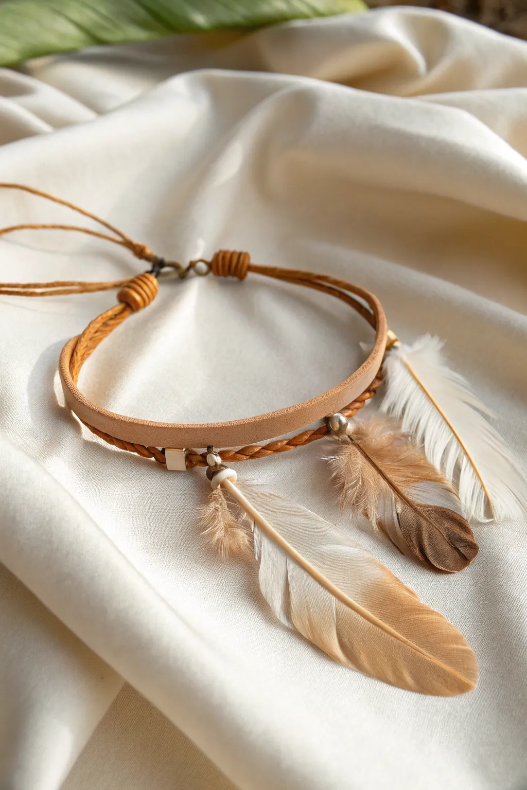 Embrace the boho-chic vibe with a feather-adorned bracelet, perfect for Mother's Day gifting.