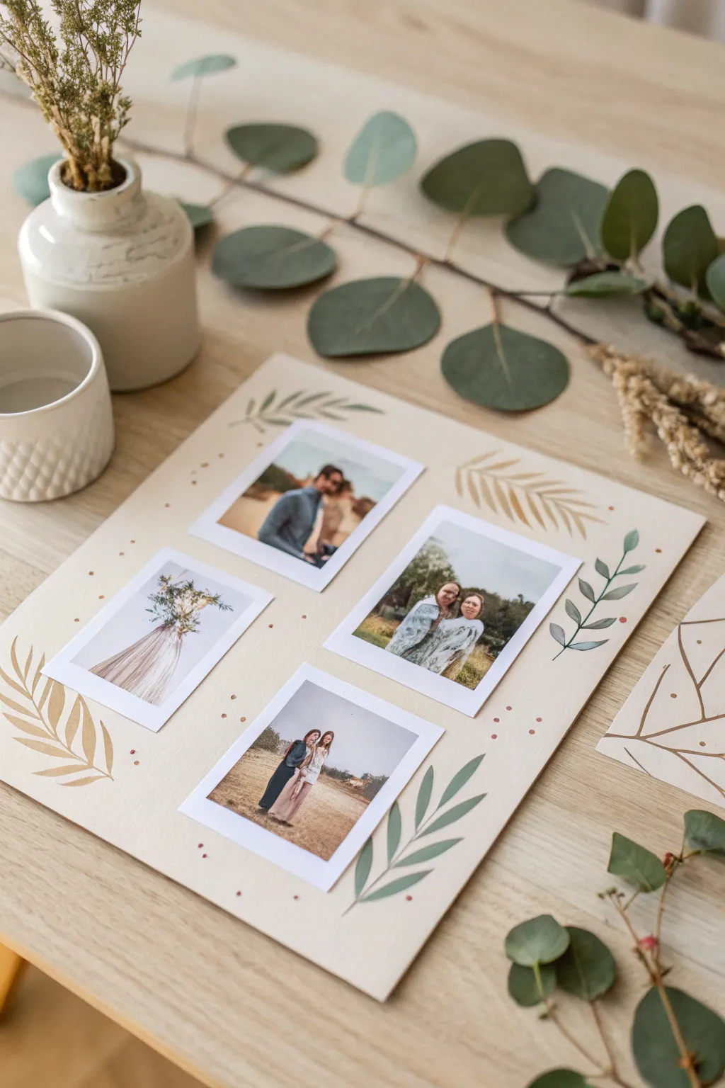 Craft a heartfelt Mother's Day card with a touch of minimalist elegance.