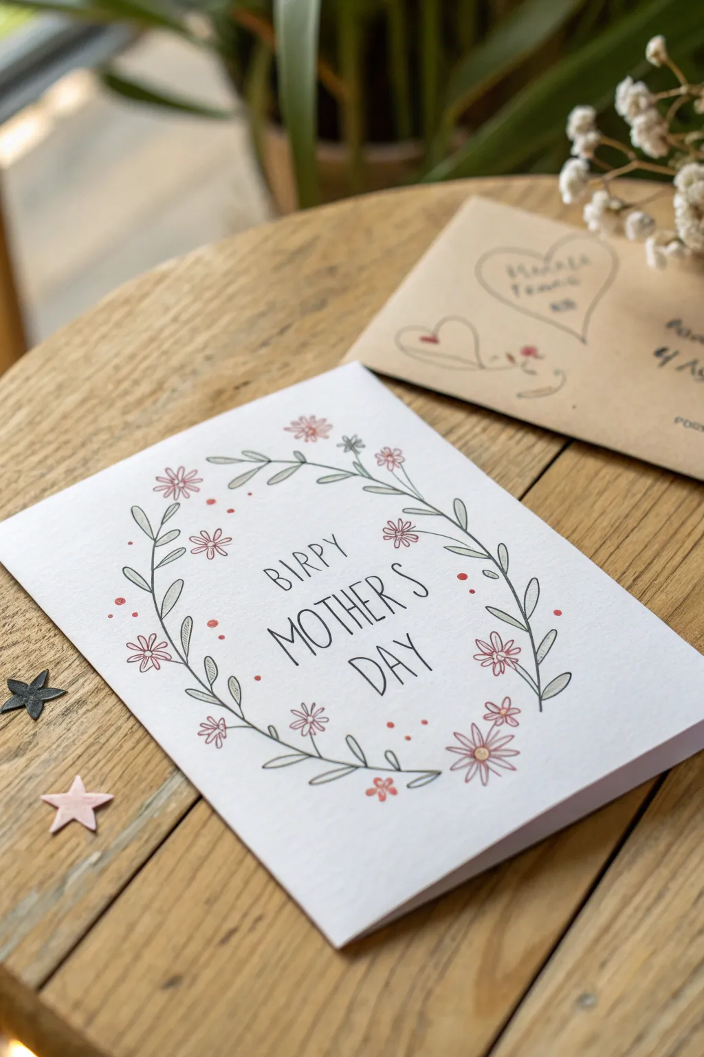 Capture the essence of love and creativity with a whimsical doodle frame for Mother's Day.