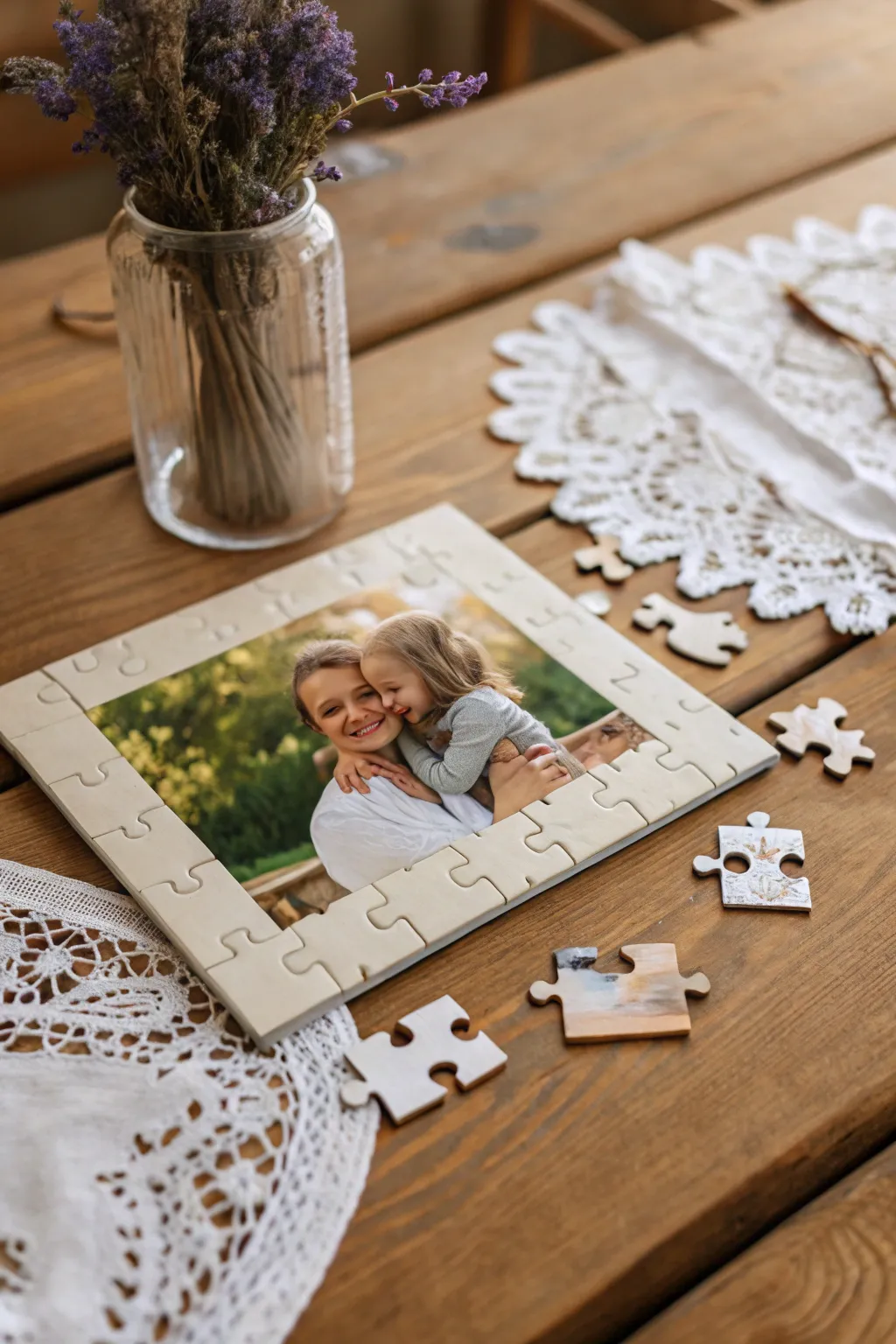 Piece together cherished memories with a custom puzzle – a heartfelt Mother's Day gift for your sister.