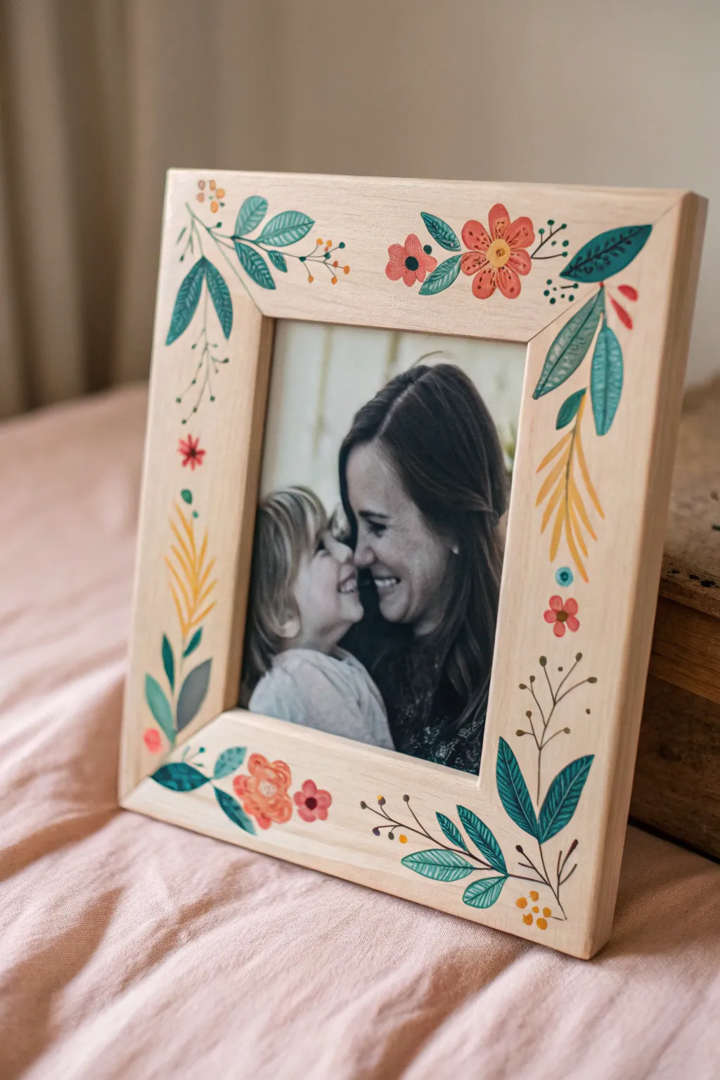 Capture memories in style with a handcrafted frame full of love and color. Perfect for a Mother's Day gift from little ones!