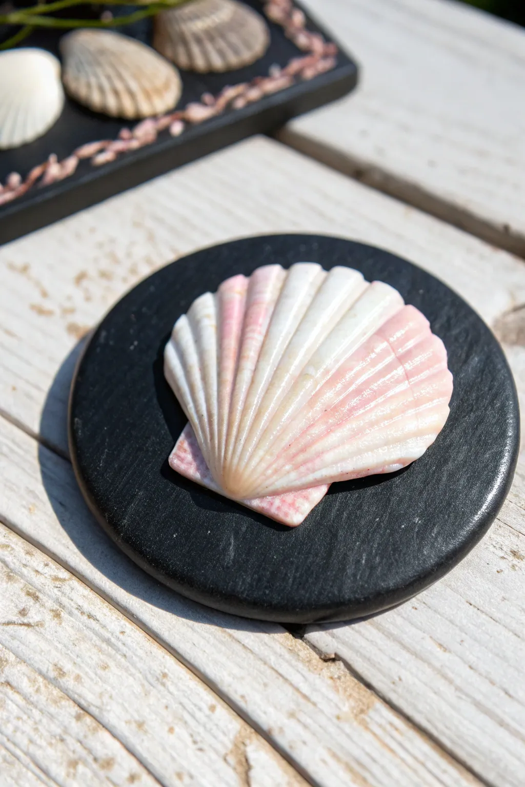 Transform your beach memories into charming sea shell magnets—a perfect blend of nature and craftsmanship.