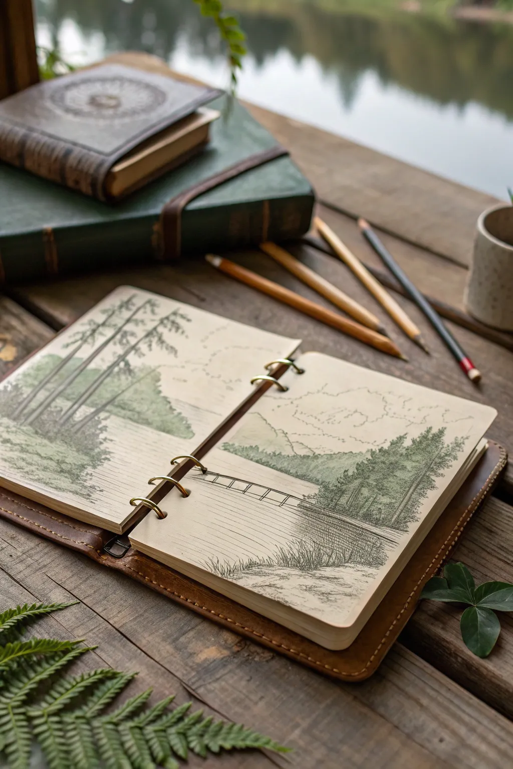 Capture the essence of childhood memories with a beautifully crafted nature journal, where simplicity meets natural elegance.