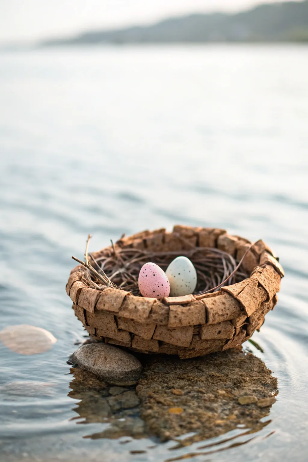 Discover the charm of handcrafted beauty with these whimsical floating cork nests—perfect for a playful twist on bath time fun!