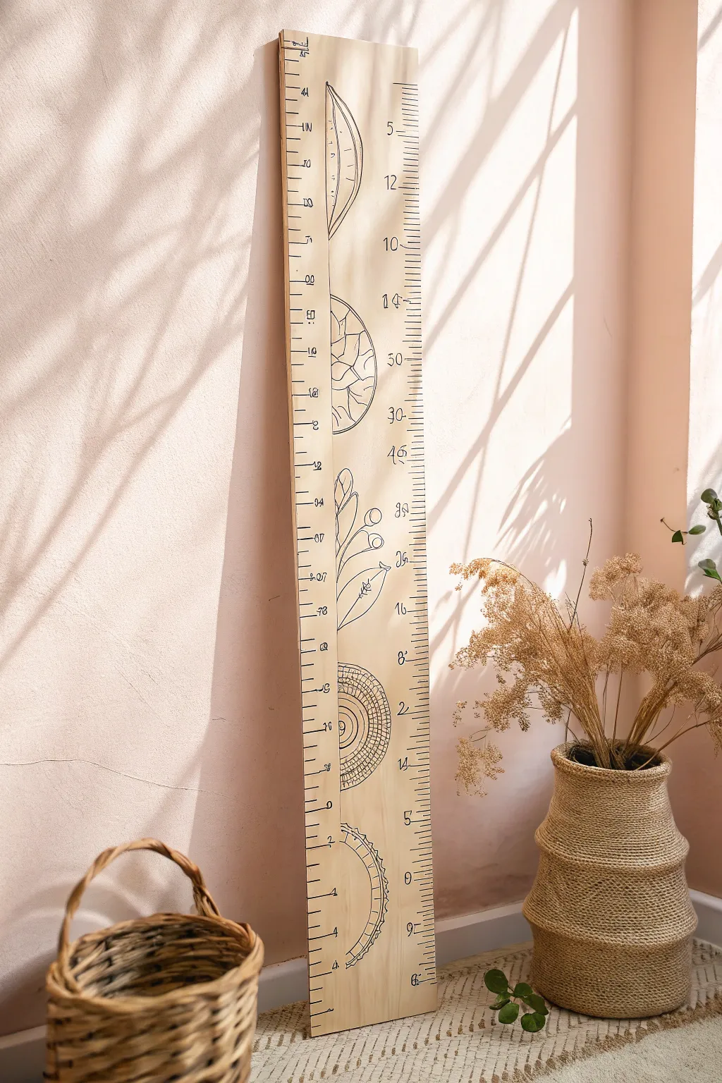 Track your little one's journey with a beautifully crafted, minimalist growth chart that's as unique as they are. 🌿✨
