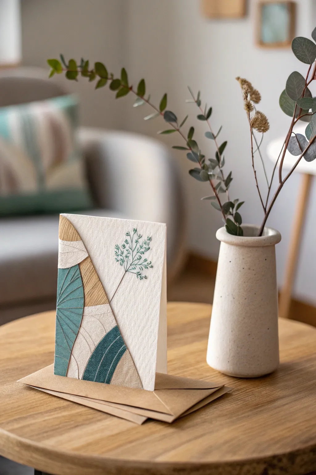 Transforming the ordinary into the extraordinary—eco-friendly note cards with a touch of boho elegance.