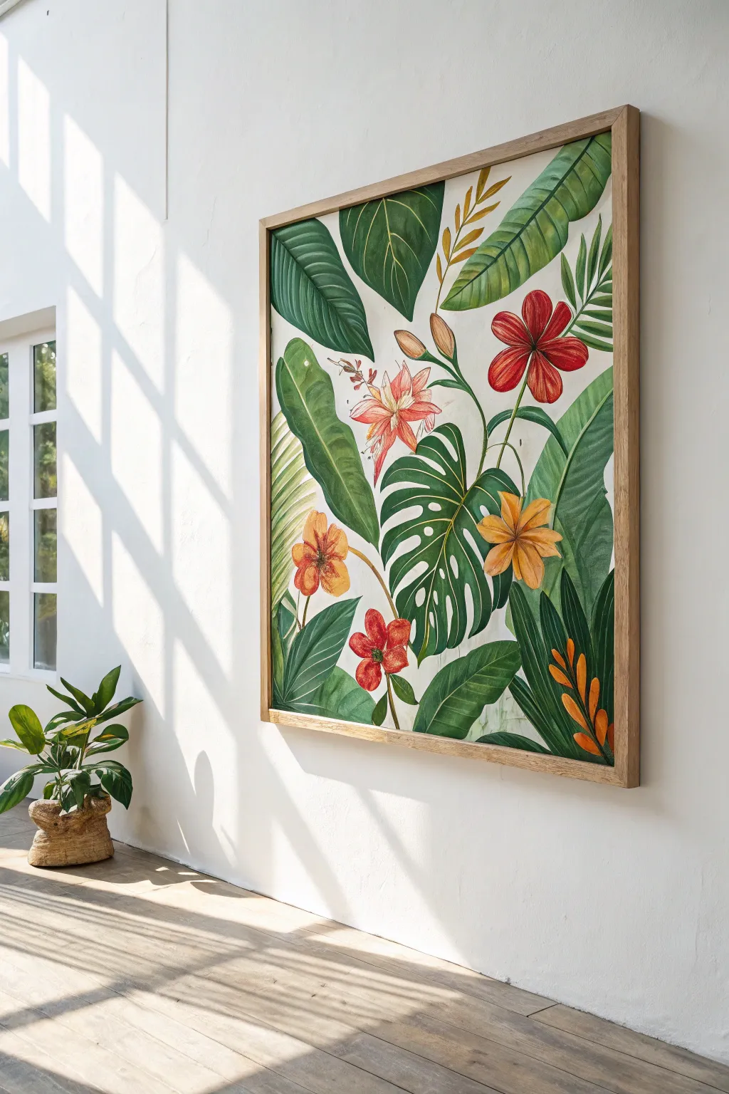Breathe life into your space with vibrant botanical art, where simplicity meets nature's beauty.