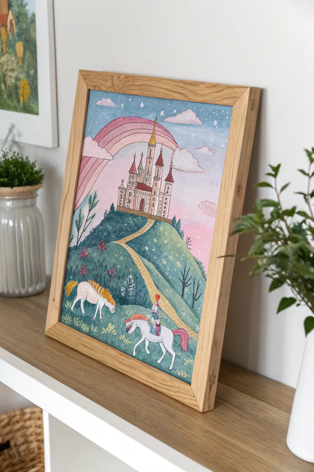 Bring your fairytales to life with stunning oil pastel landscapes that blend boldness with simplicity.