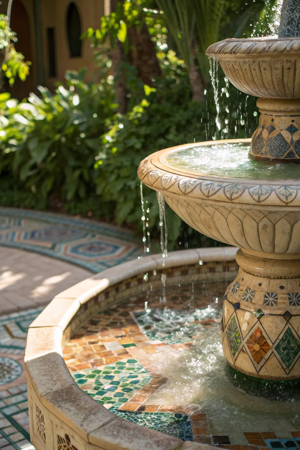 Transform your backyard with a stunning DIY tile water feature.